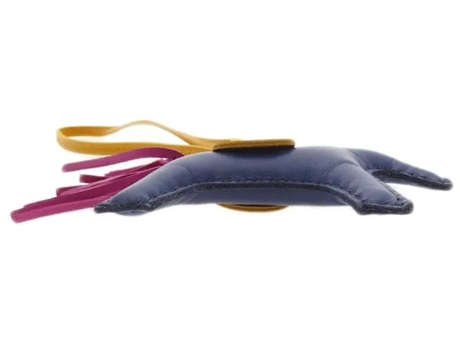 Llavero Charm Rodeo PM de Hermès Azul marino 