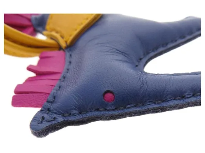 Llavero Charm Rodeo PM de Hermès Azul marino 