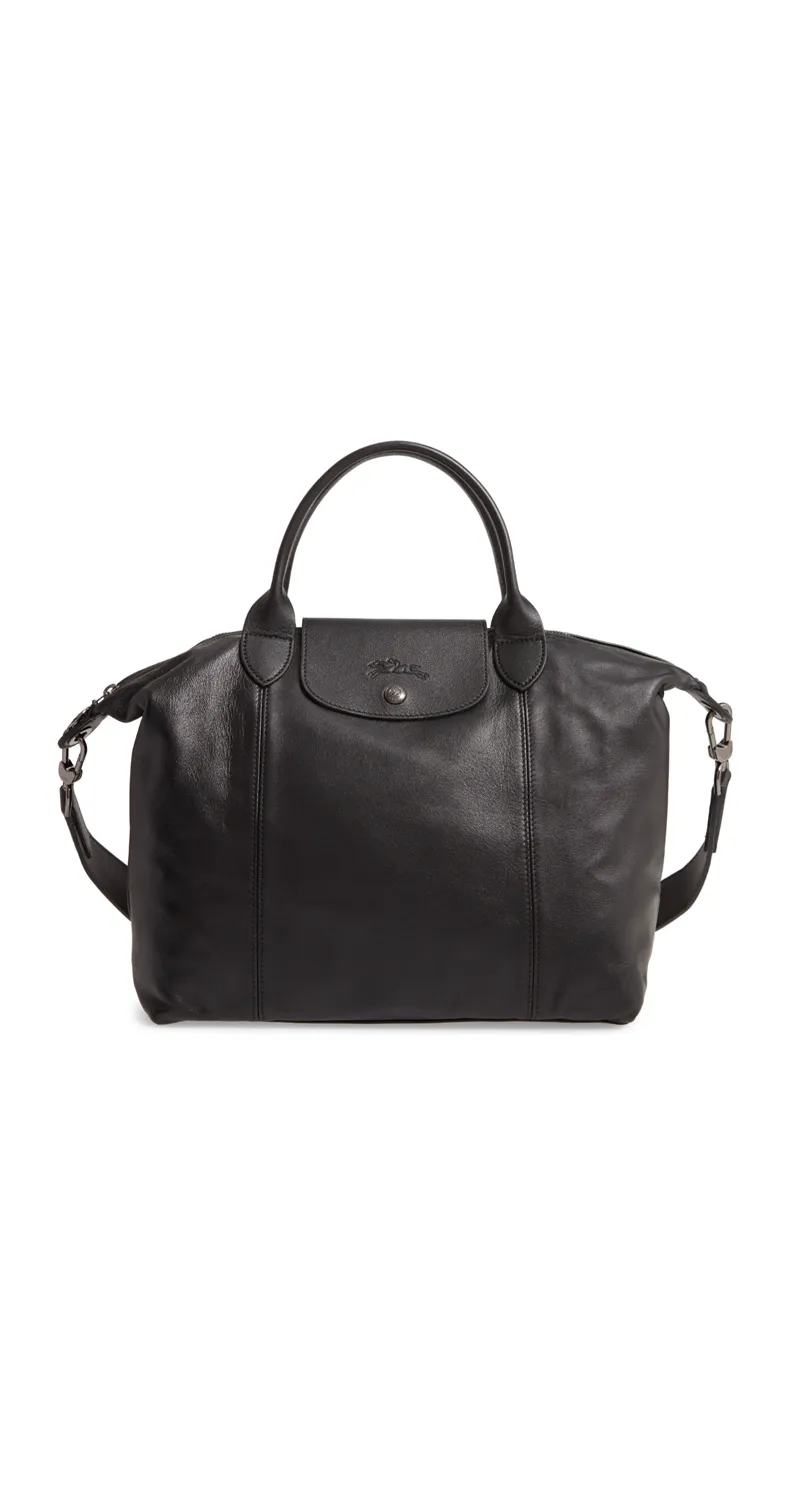 LONGCHAMP Bandolera Cuero Le Pliege Negro