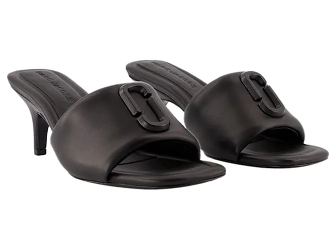 LOS J MARC PUMPS  MARC JACOBS  CUERO  NEGRO 