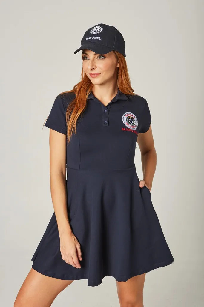 Mangata vestido polero marino
