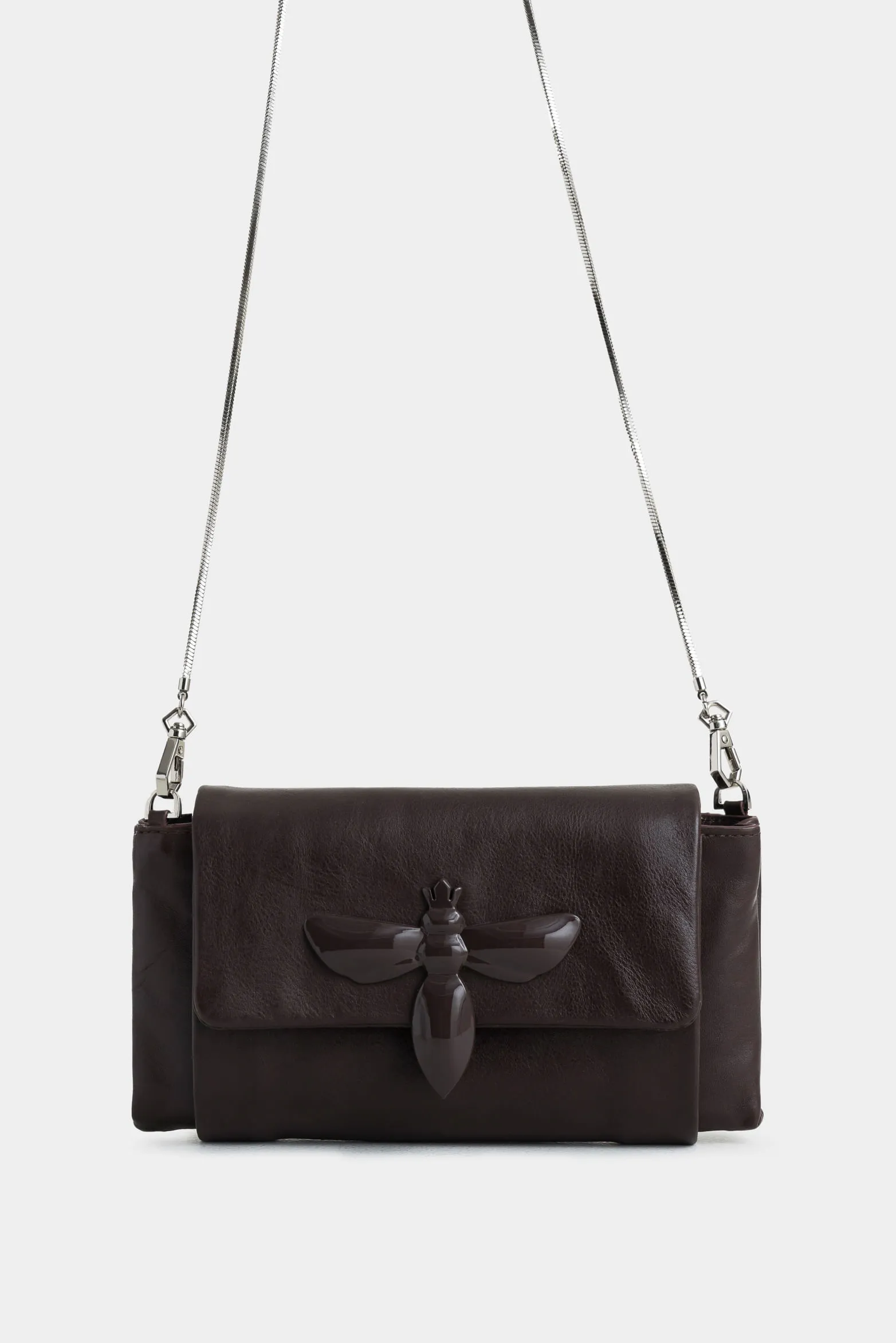 Manos libres iris de cuero para mujer abeja insignia