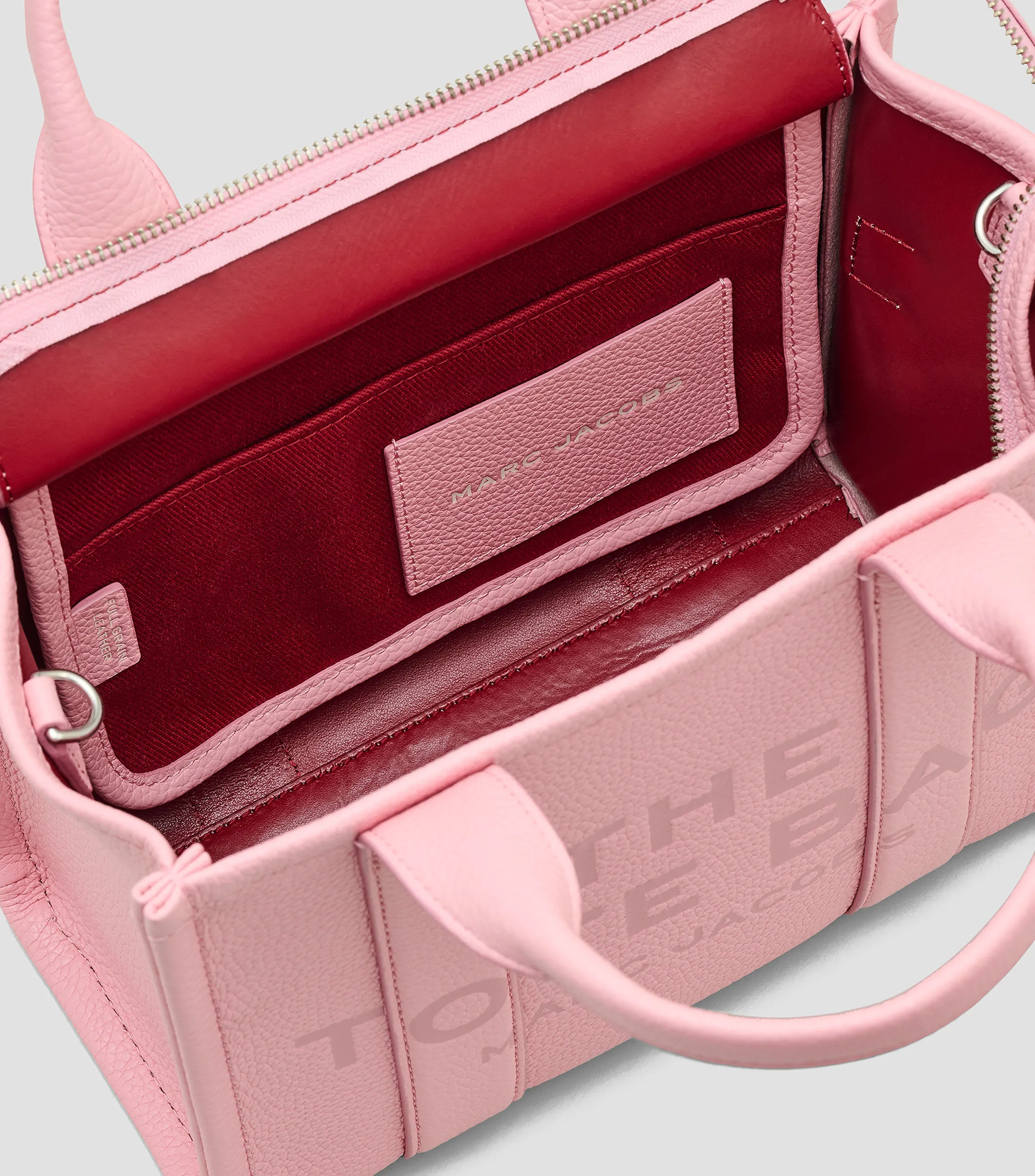 Marc Jacobs Bolso tote chico rosa The Leather Mujer