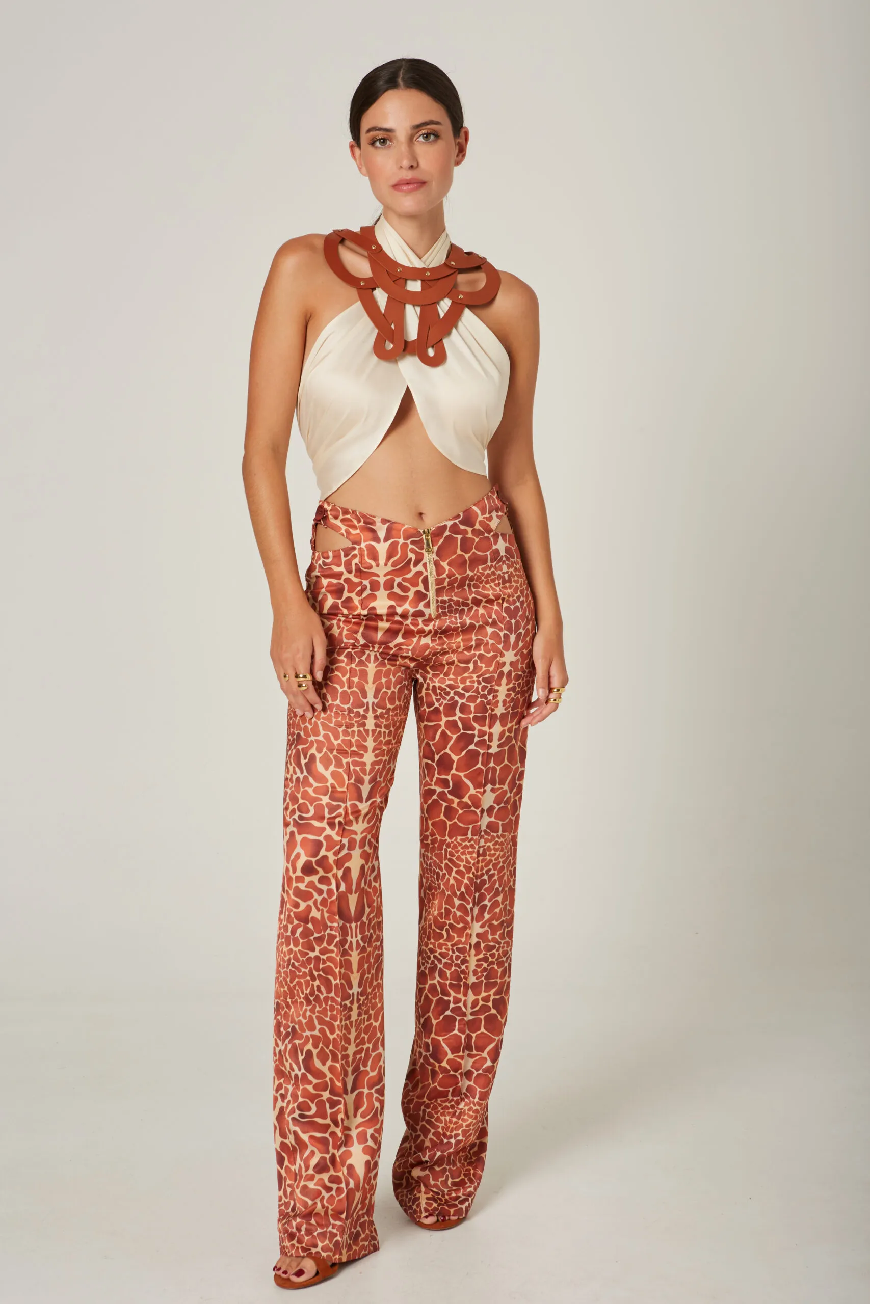 Masavi pantalon cut out jirafa