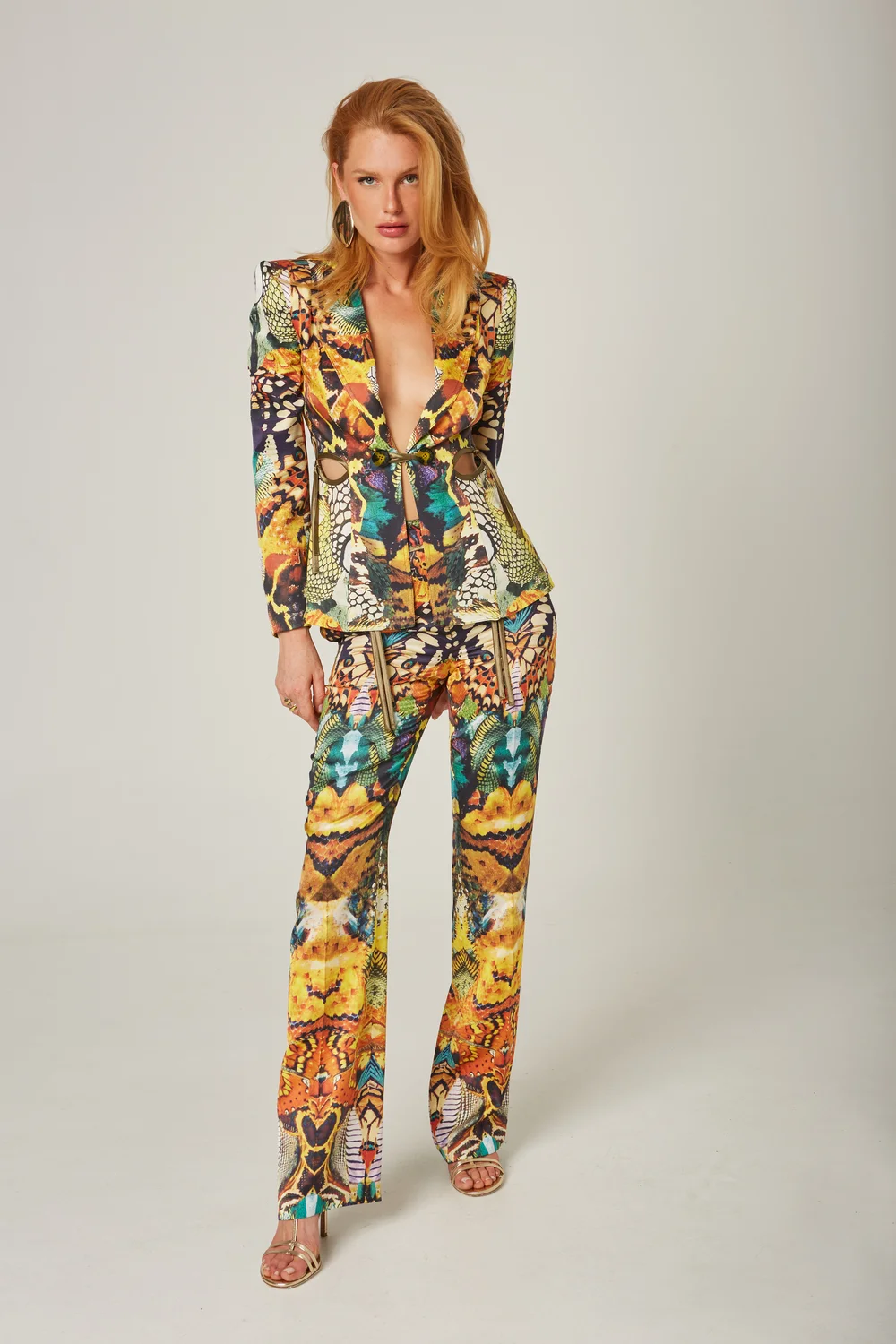 Masavi pantalon estampado mariposa