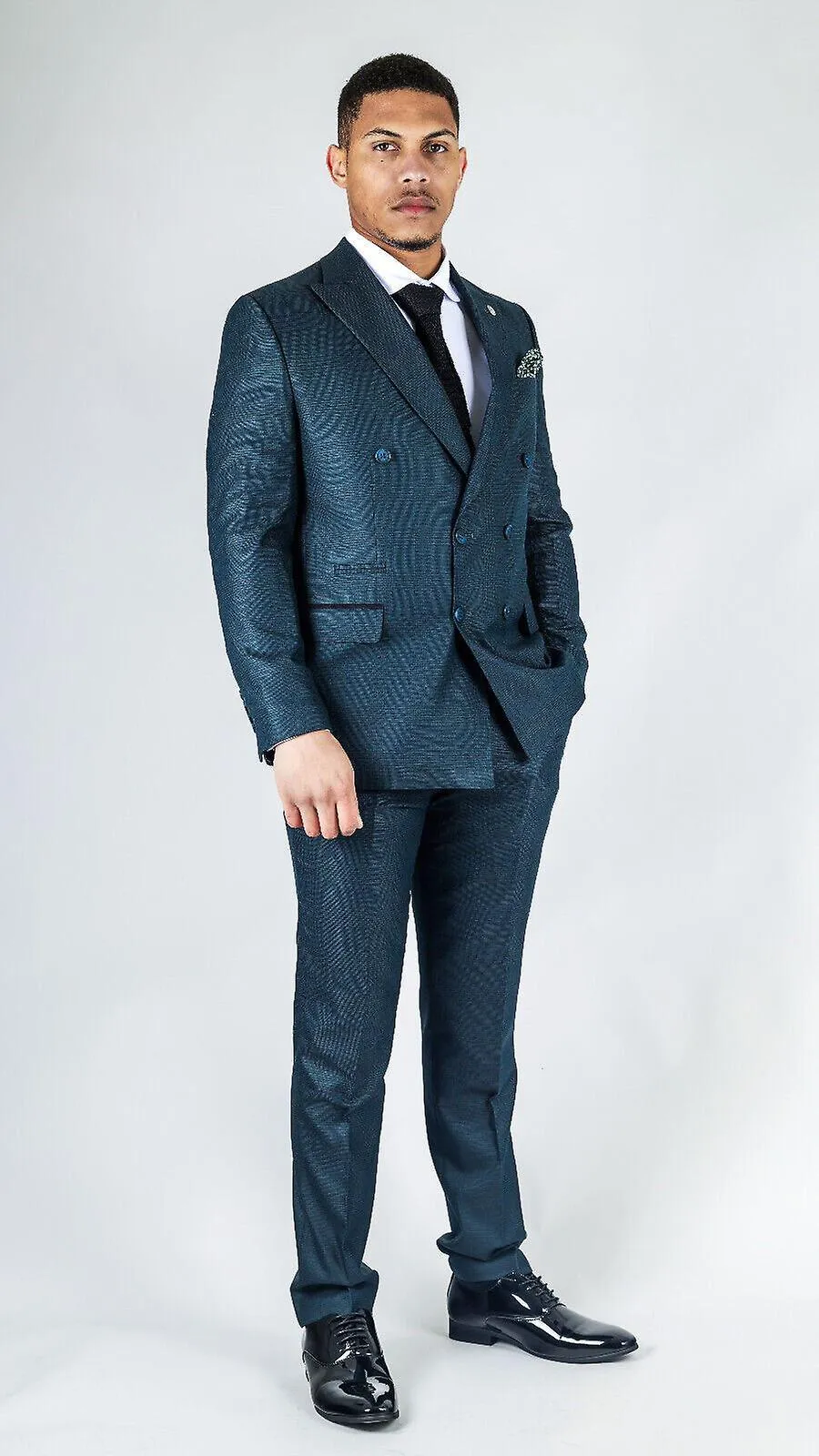MEN'S CLASSIC OLIVE DOUBLE BREASTED 2PIECE SUIT