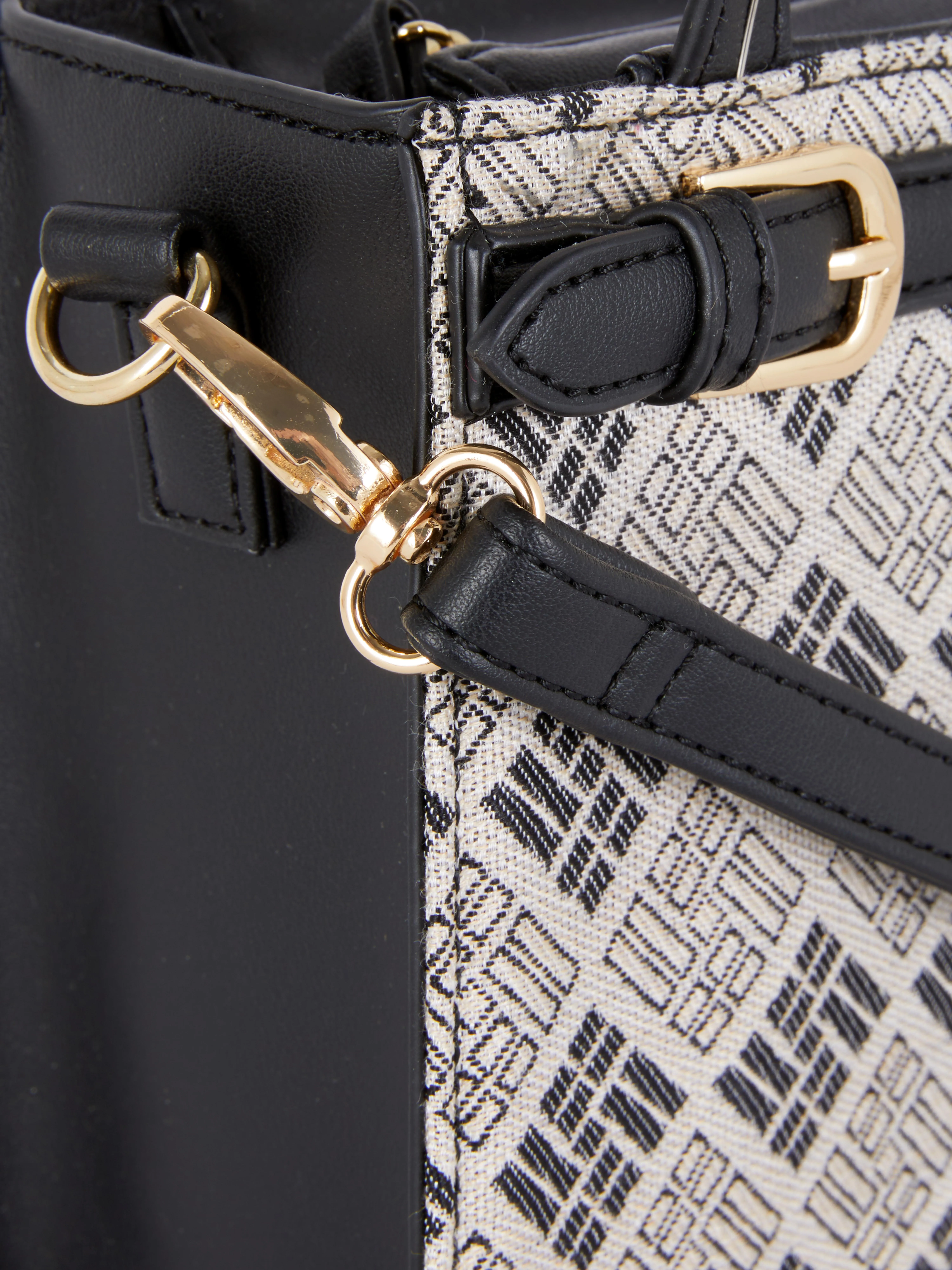 Minibolso tote con monograma