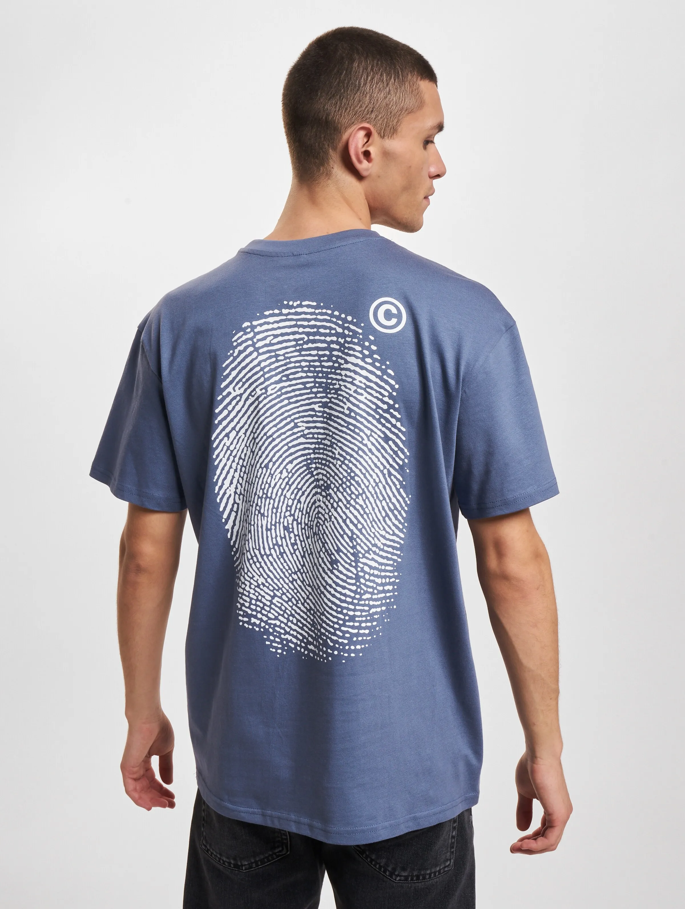 Mister Tee Upscale Fingerprint Oversize