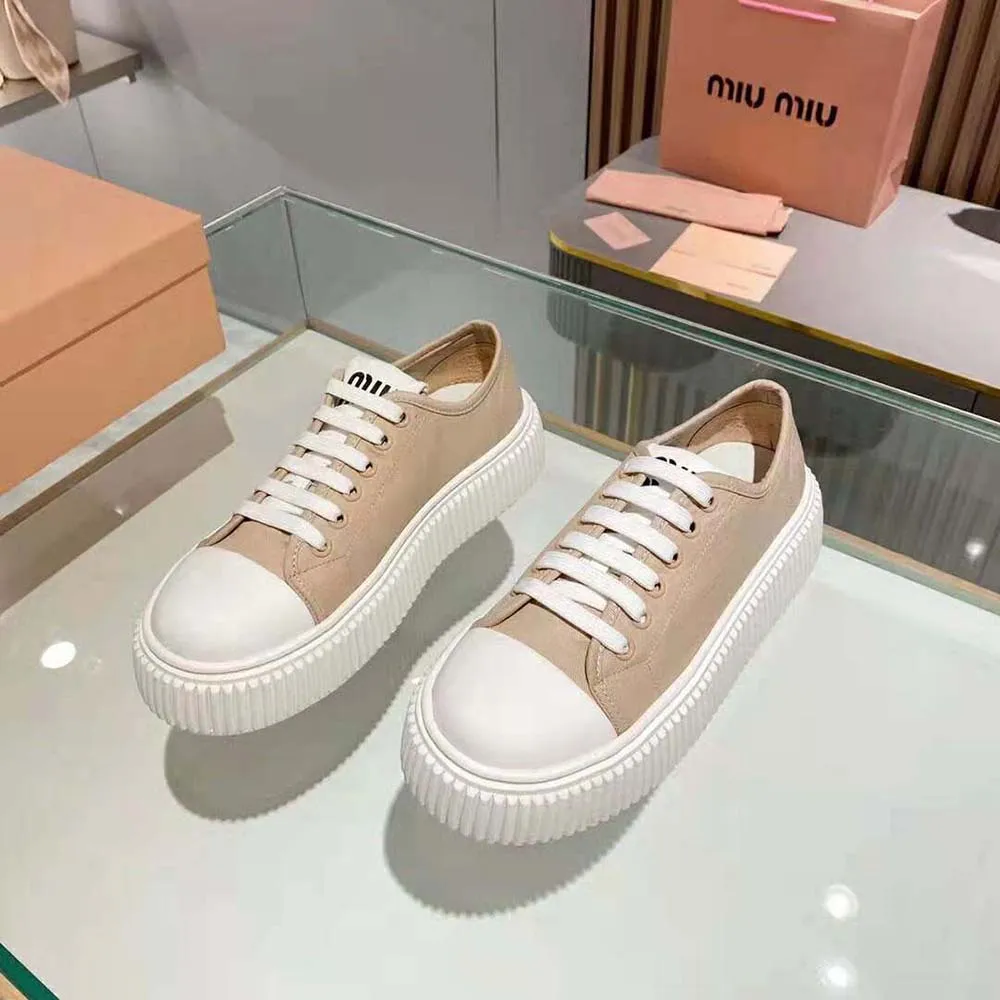 MIU MIU DEPORTIVAS MUJER DENIM SUELA EVA CON LOGOROSA