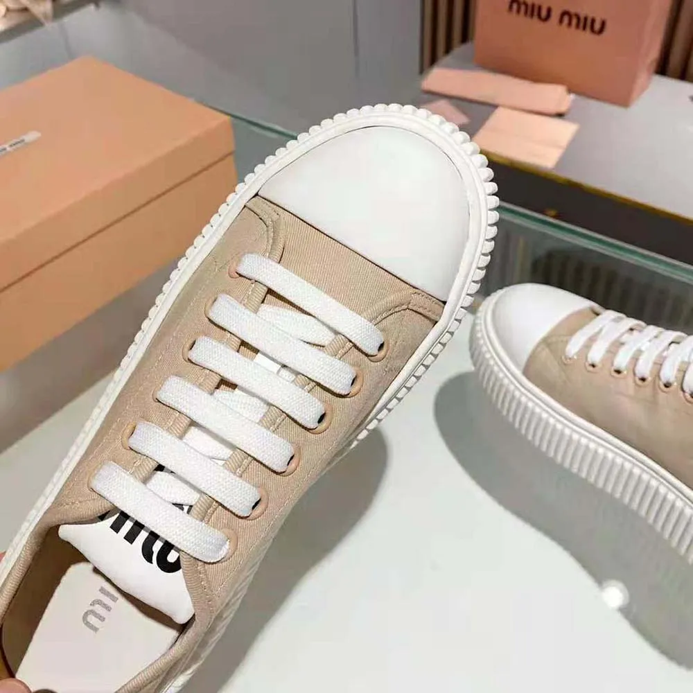 MIU MIU DEPORTIVAS MUJER DENIM SUELA EVA CON LOGOROSA
