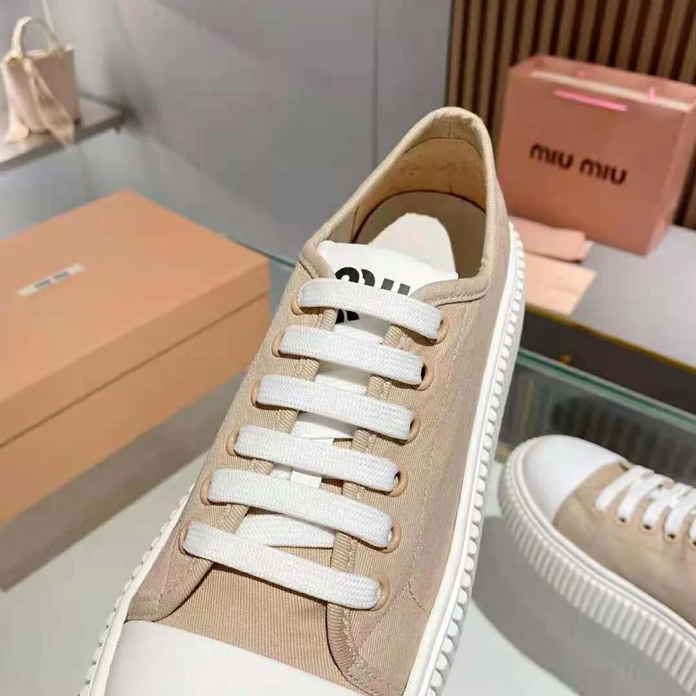 MIU MIU DEPORTIVAS MUJER DENIM SUELA EVA CON LOGOROSA