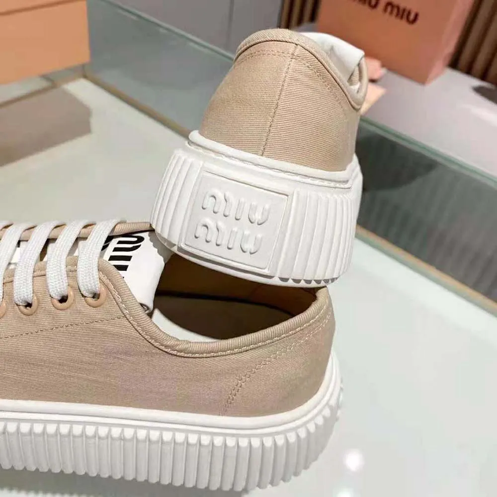 MIU MIU DEPORTIVAS MUJER DENIM SUELA EVA CON LOGOROSA