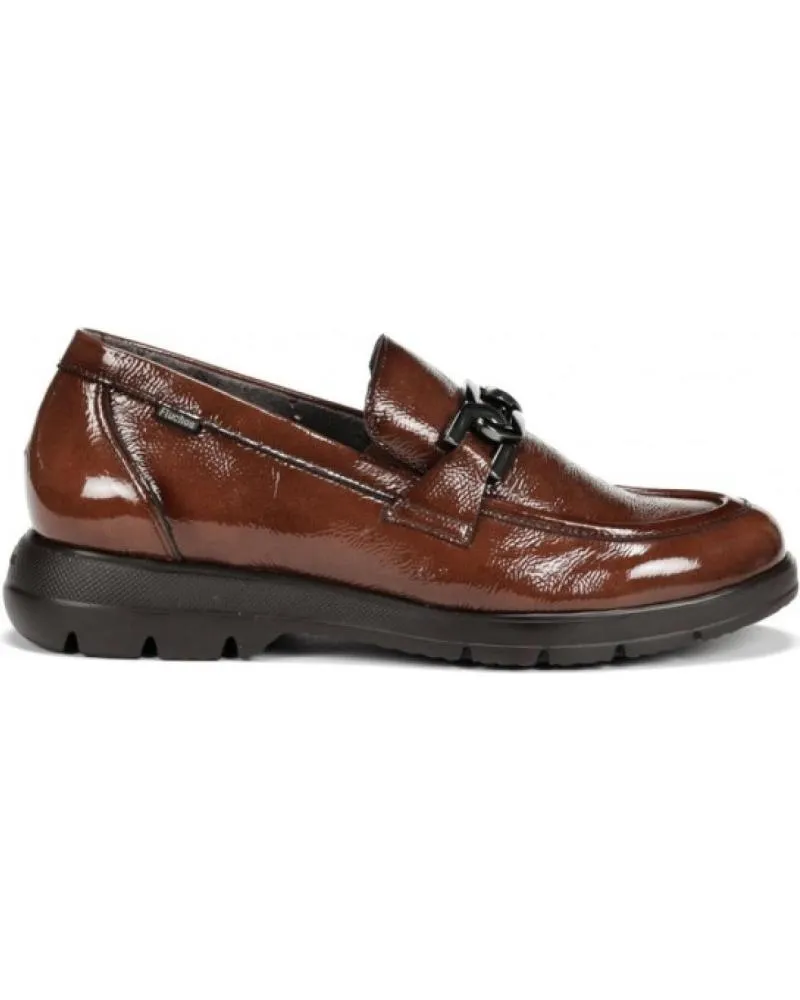 Mocasines FLUCHOS  de Mujer ZAPATOS EN COLOR PARA  CUERO