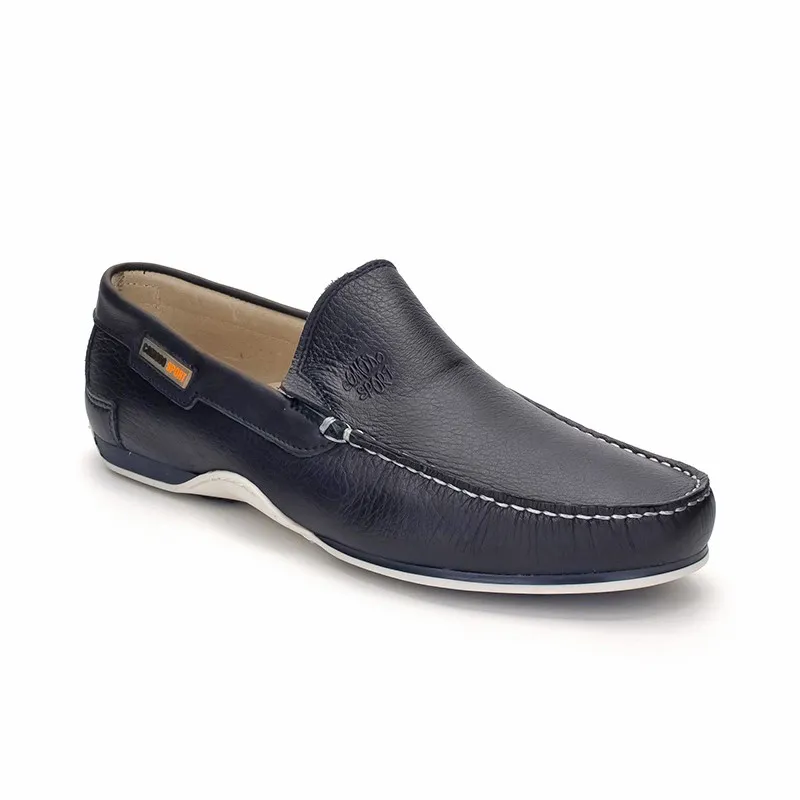 Mocasines Hombre Piel 416 Marino, de Comodo Sport
