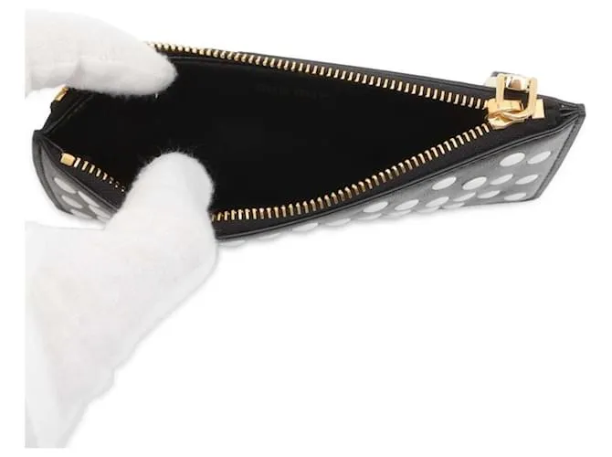 Monedero de cuero Miu Miu Negro 