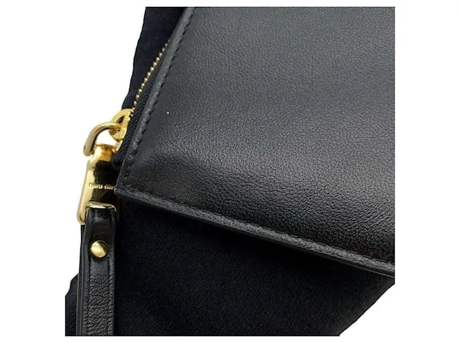 Monedero de cuero Miu Miu Negro 