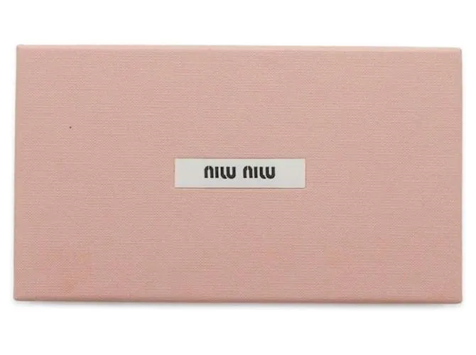 Monedero de cuero Miu Miu Negro 