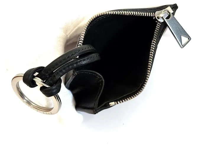Monedero de cuero negro Bottega Veneta 