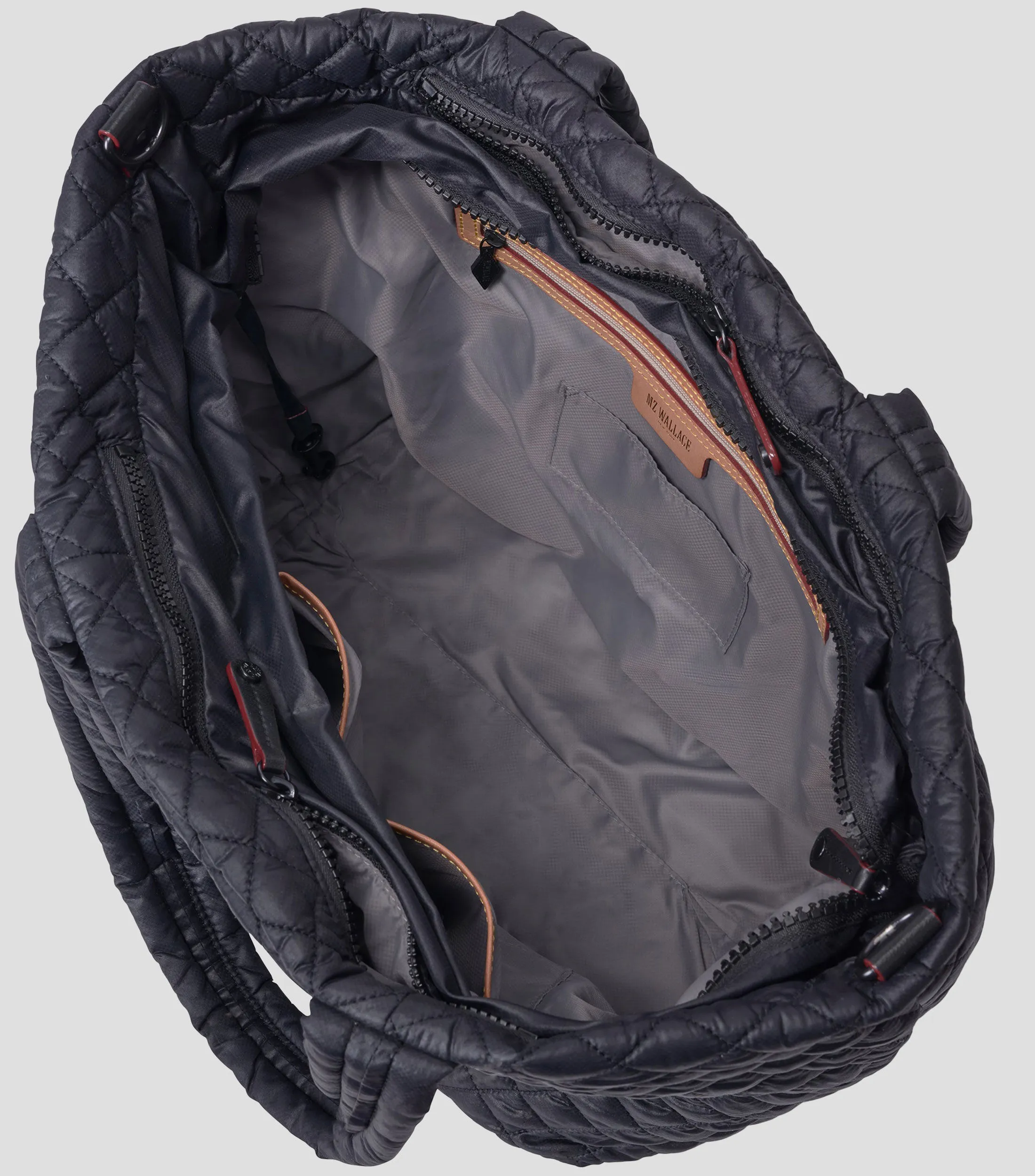 MZ Wallace Bolso Tote Black Metro con Logotipo Mujer