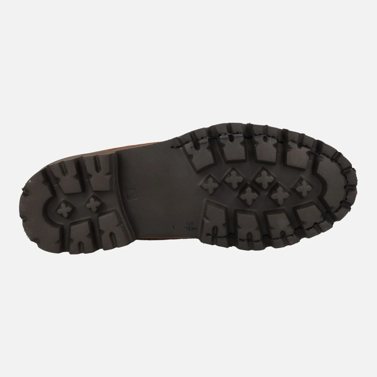 Naúticos clásicos de piel para hombre en color cuero