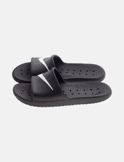 Nike Chancla negra plana