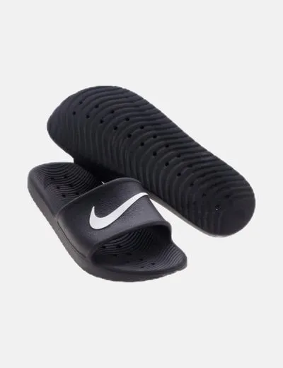 Nike Chancla negra plana