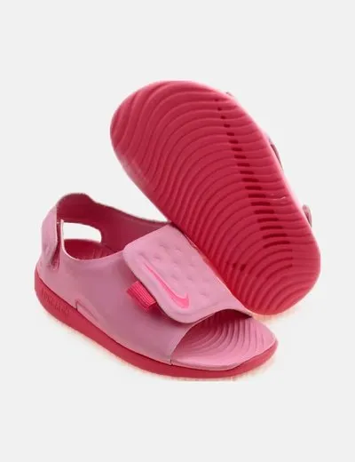 Nike Chancla rosa velcro