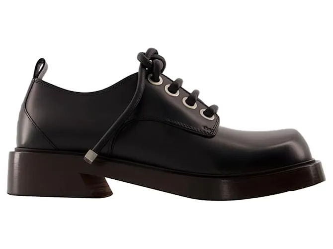 OLD CALF DERBIES  ALEXANDER MCQUEEN  CUERO  NEGRO 