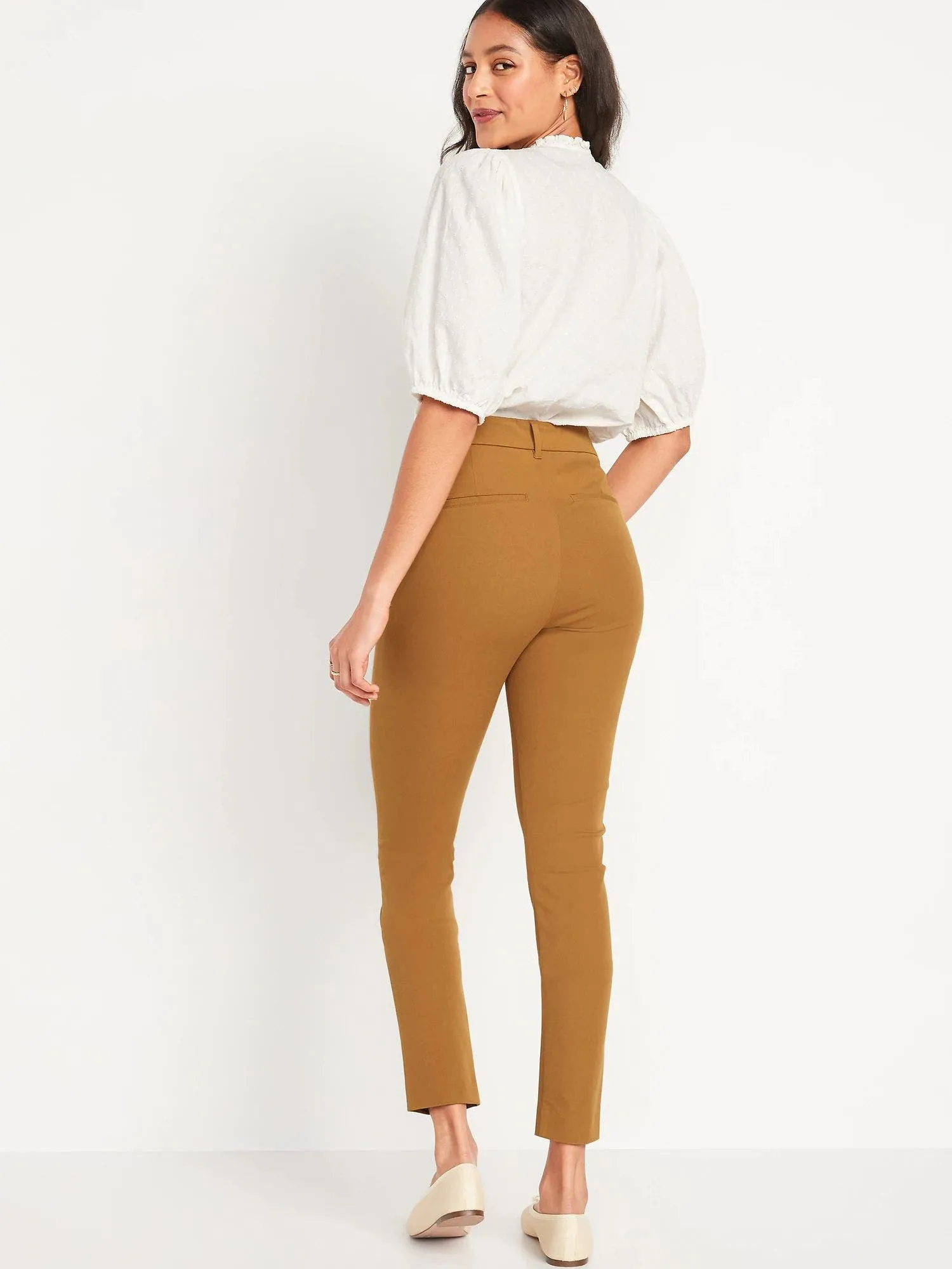 OLD NAVY Pantalon Pixie Tiro Alto Mujer