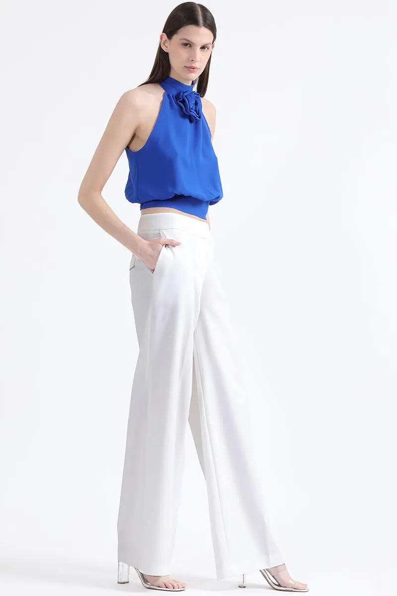 PANTALON ANCHO MASCULINO, TIRO ALTO, CRUDO