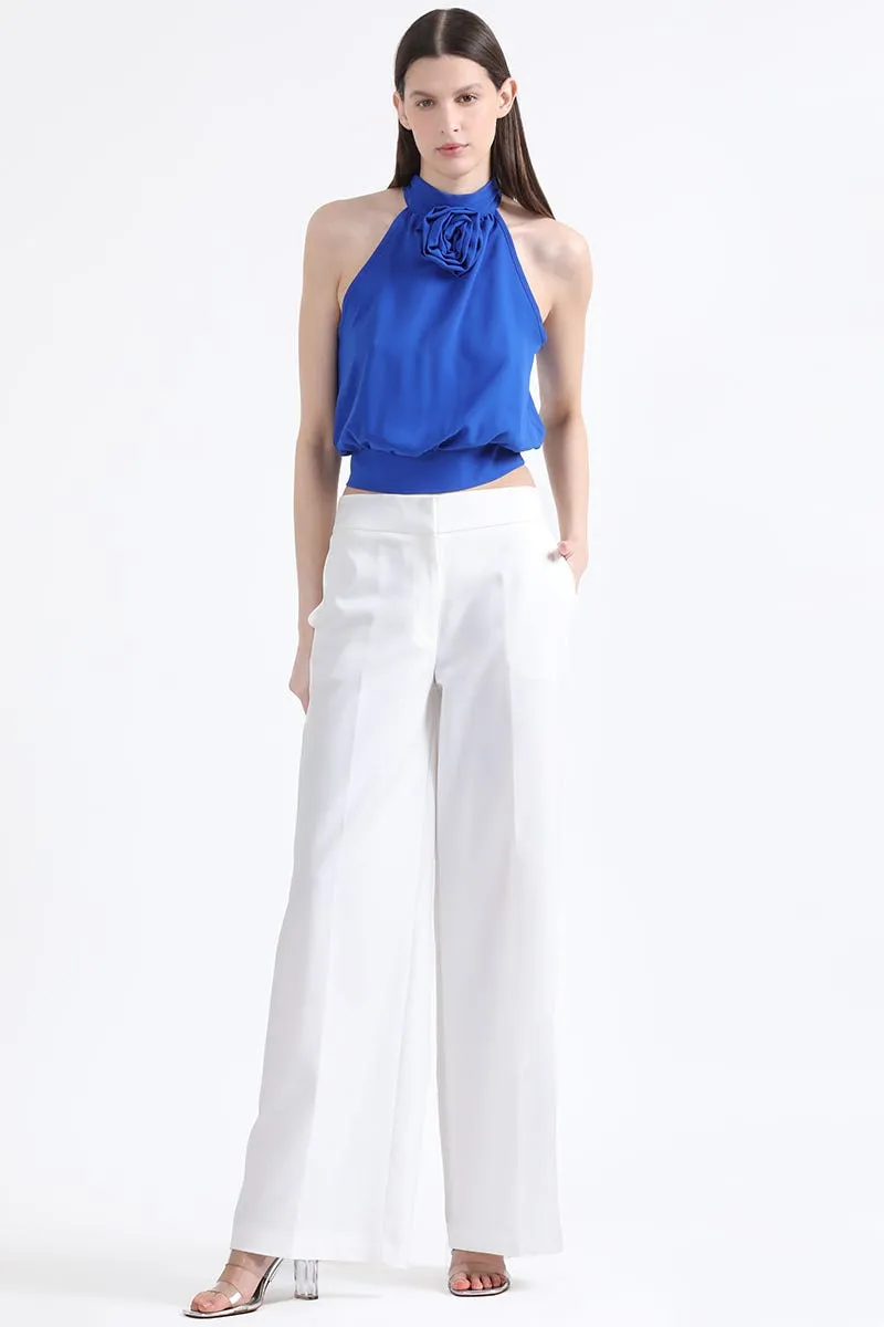 PANTALON ANCHO MASCULINO, TIRO ALTO, CRUDO