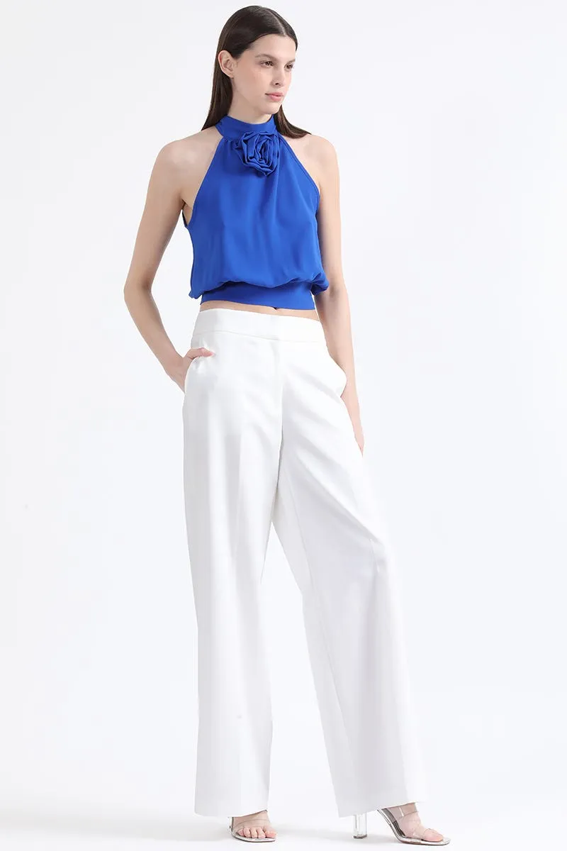 PANTALON ANCHO MASCULINO, TIRO ALTO, CRUDO