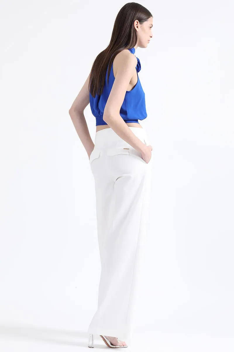 PANTALON ANCHO MASCULINO, TIRO ALTO, CRUDO