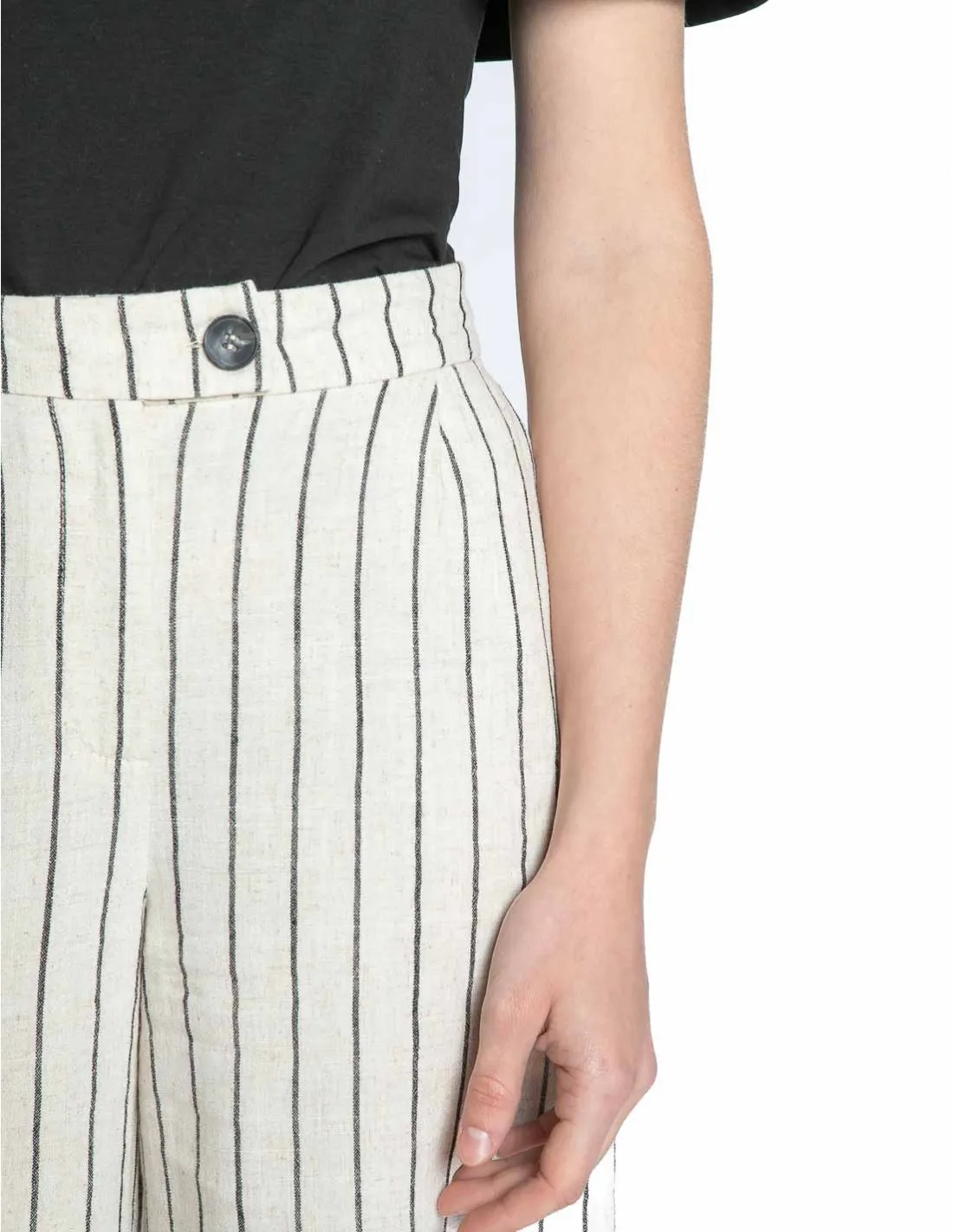 PANTALON BERMUDA CRUDO RAYAS JOHANNA BYOUNG