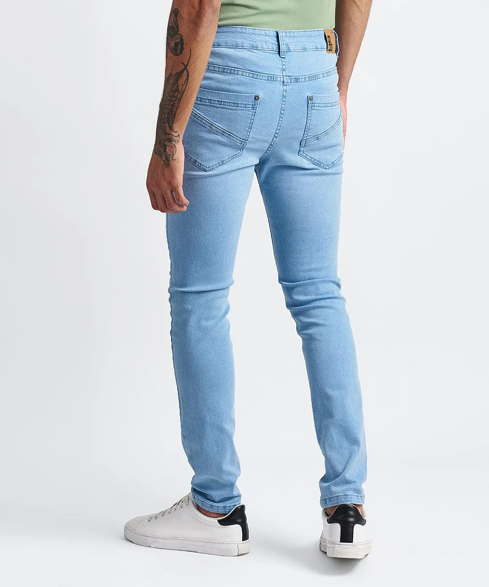 PANTALON DENIM SPANDEX SKINNY FIT CELESTE PV24