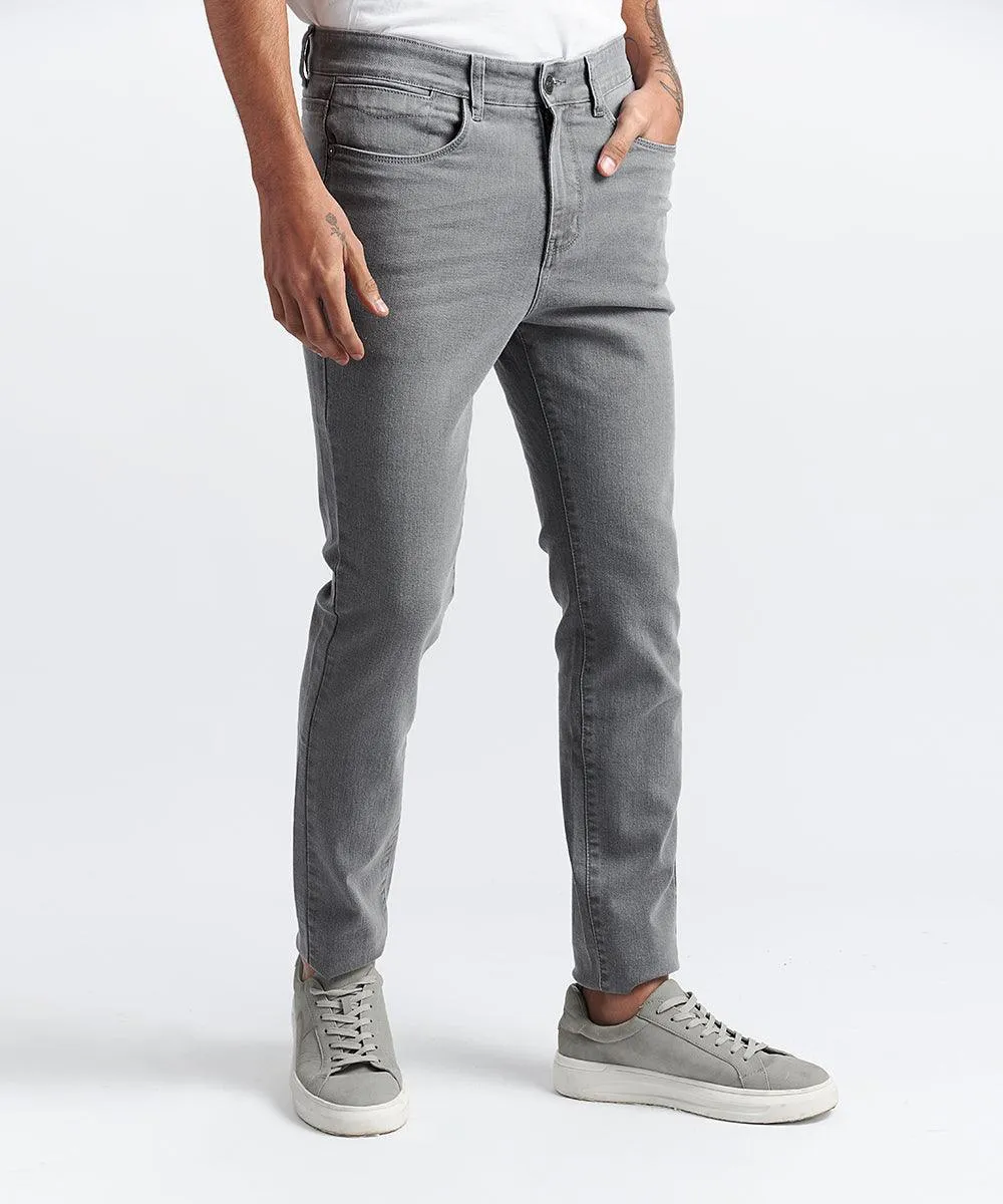 PANTALON DENIM SPANDEX SKINNY FIT GRIS PV24