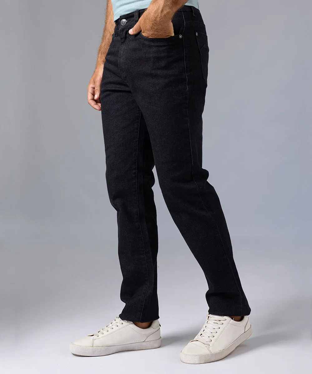 PANTALON DENIM SPANDEX SLIM FIT NEGRO GRAFITO OI24