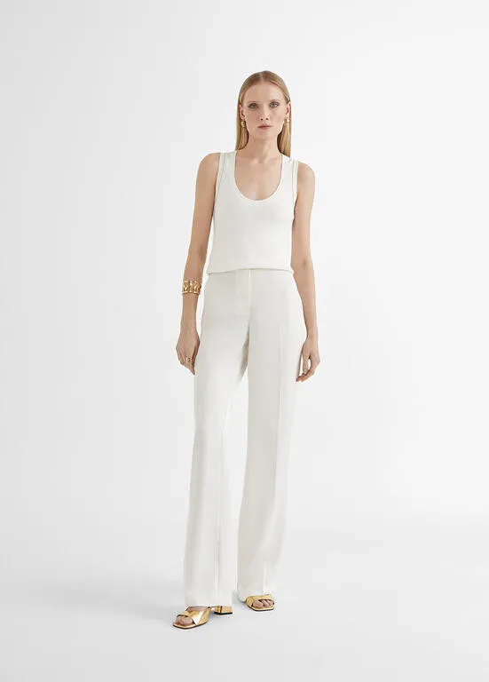 Pantalon flare costura central CRUDO Lola Casademunt