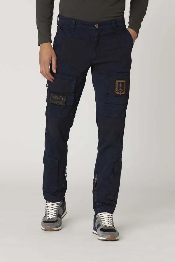 Pantalon Hombre Aeronautica Militare Pa1557Ct3170 Dark Blue