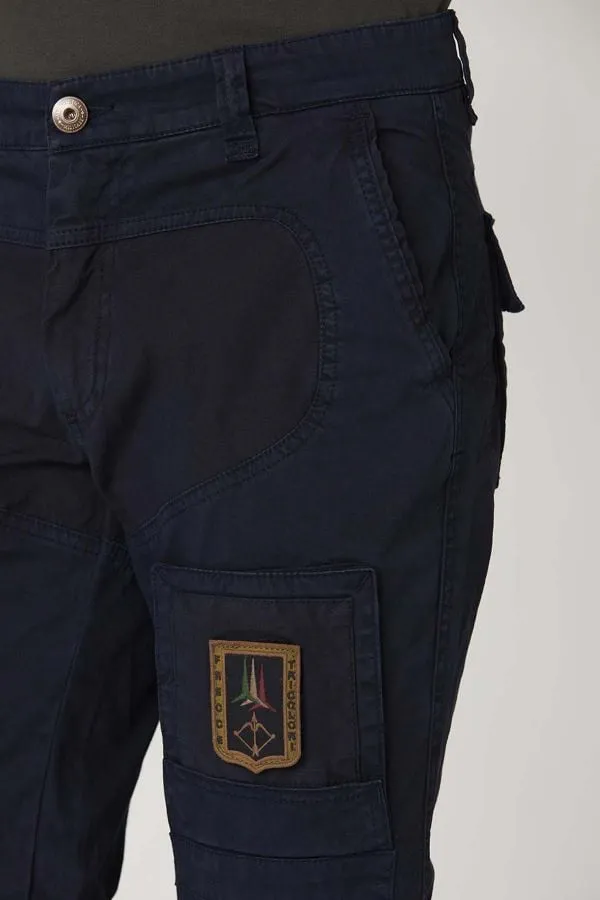 Pantalon Hombre Aeronautica Militare Pa1557Ct3170 Dark Blue
