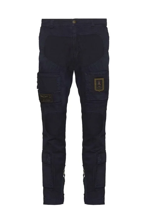 Pantalon Hombre Aeronautica Militare Pa1557Ct3170 Dark Blue