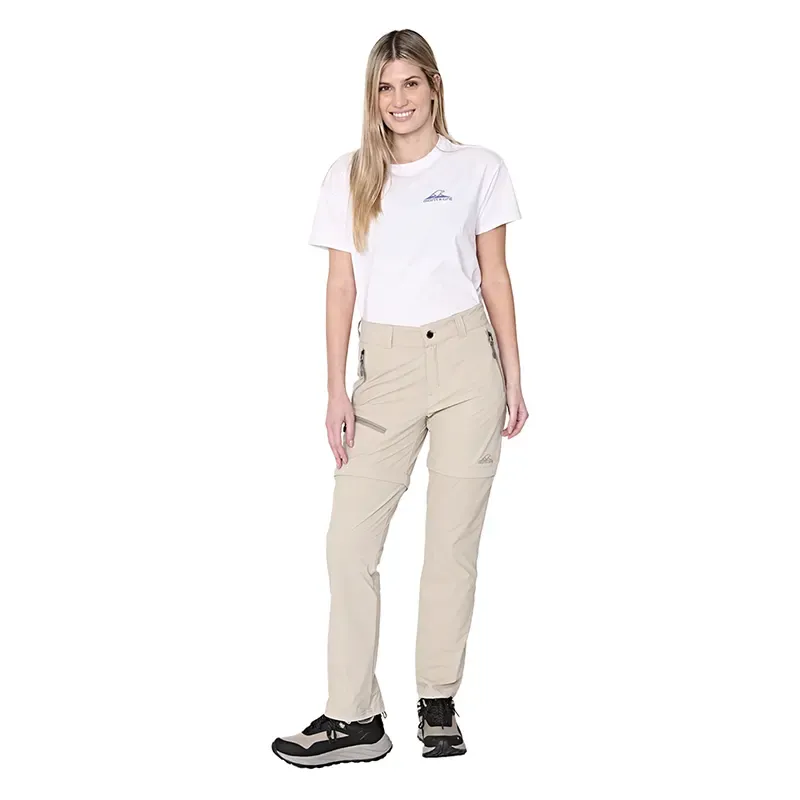 Pantalon Montagne Jamaica Trekking Desmontable Mujer Arena