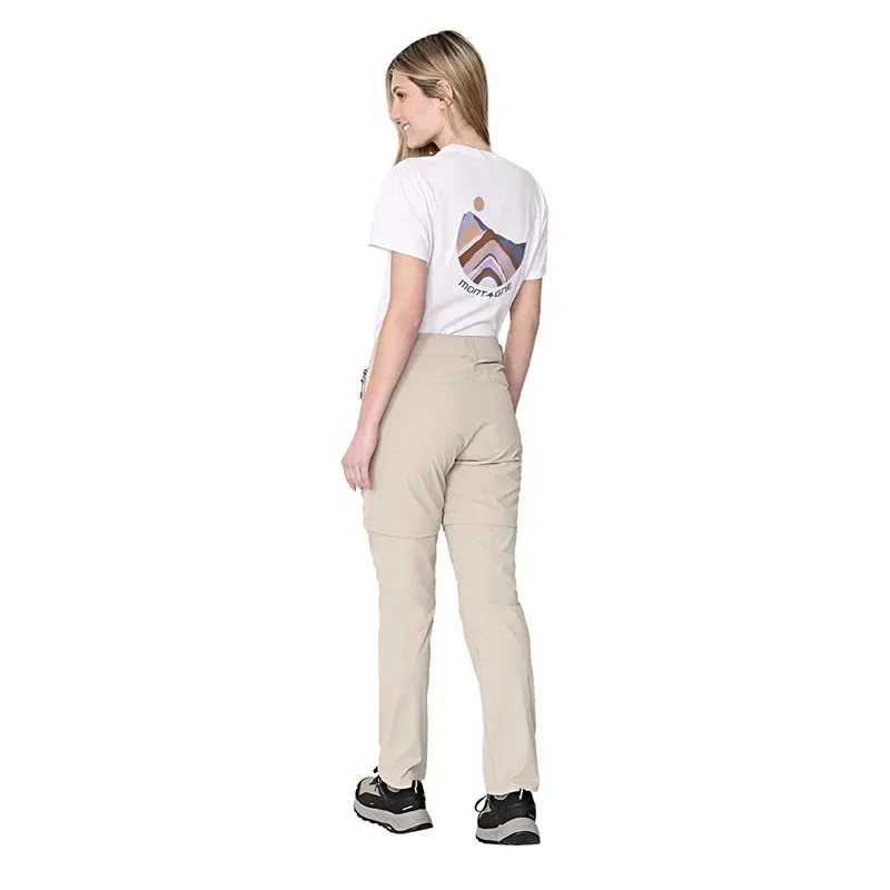 Pantalon Montagne Jamaica Trekking Desmontable Mujer Arena