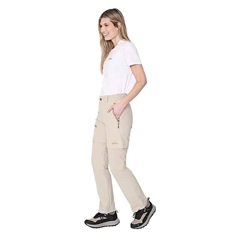 Pantalon Montagne Jamaica Trekking Desmontable Mujer Arena