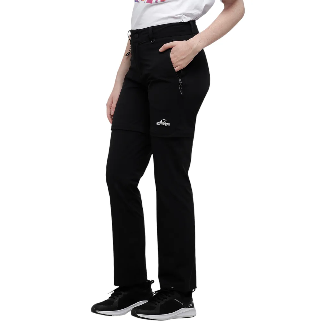 Pantalon Montagne Jamaica Trekking Desmontable Mujer Negro