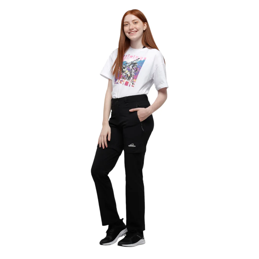 Pantalon Montagne Jamaica Trekking Desmontable Mujer Negro