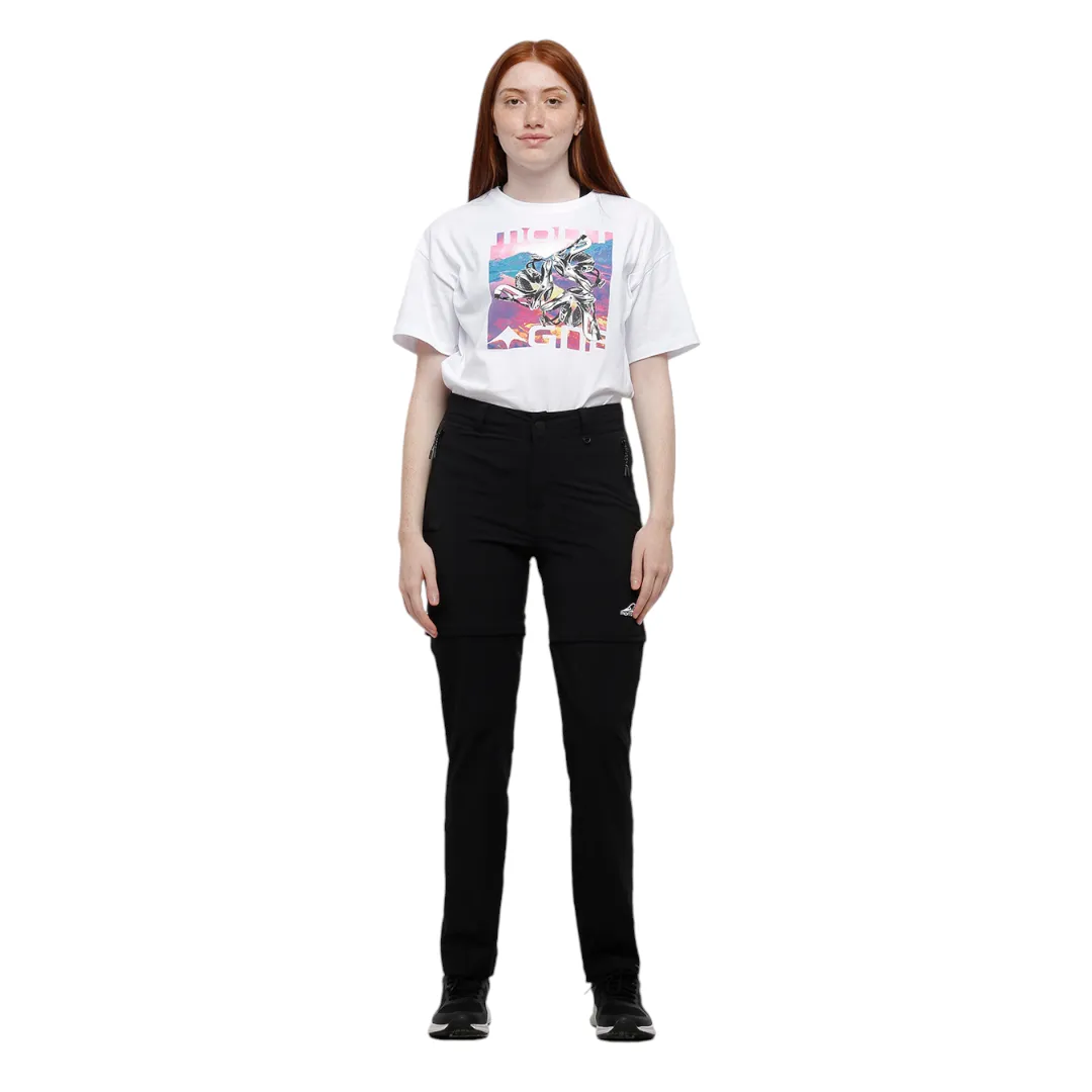 Pantalon Montagne Jamaica Trekking Desmontable Mujer Negro