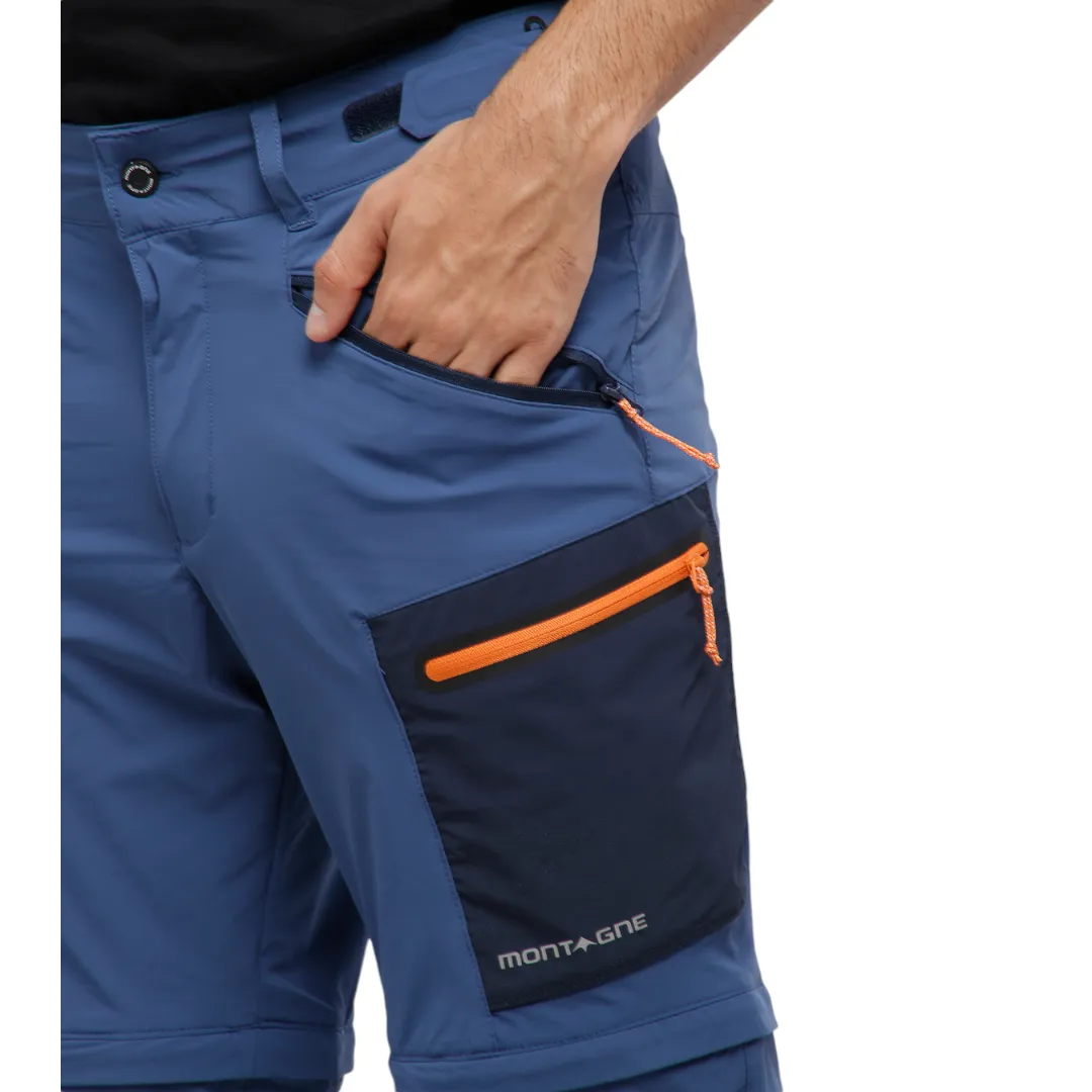 Pantalon Montagne Rex Trekking Desmontable Azul