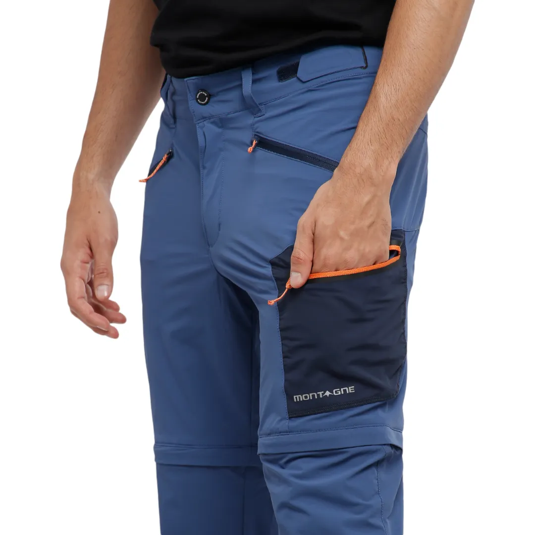 Pantalon Montagne Rex Trekking Desmontable Azul