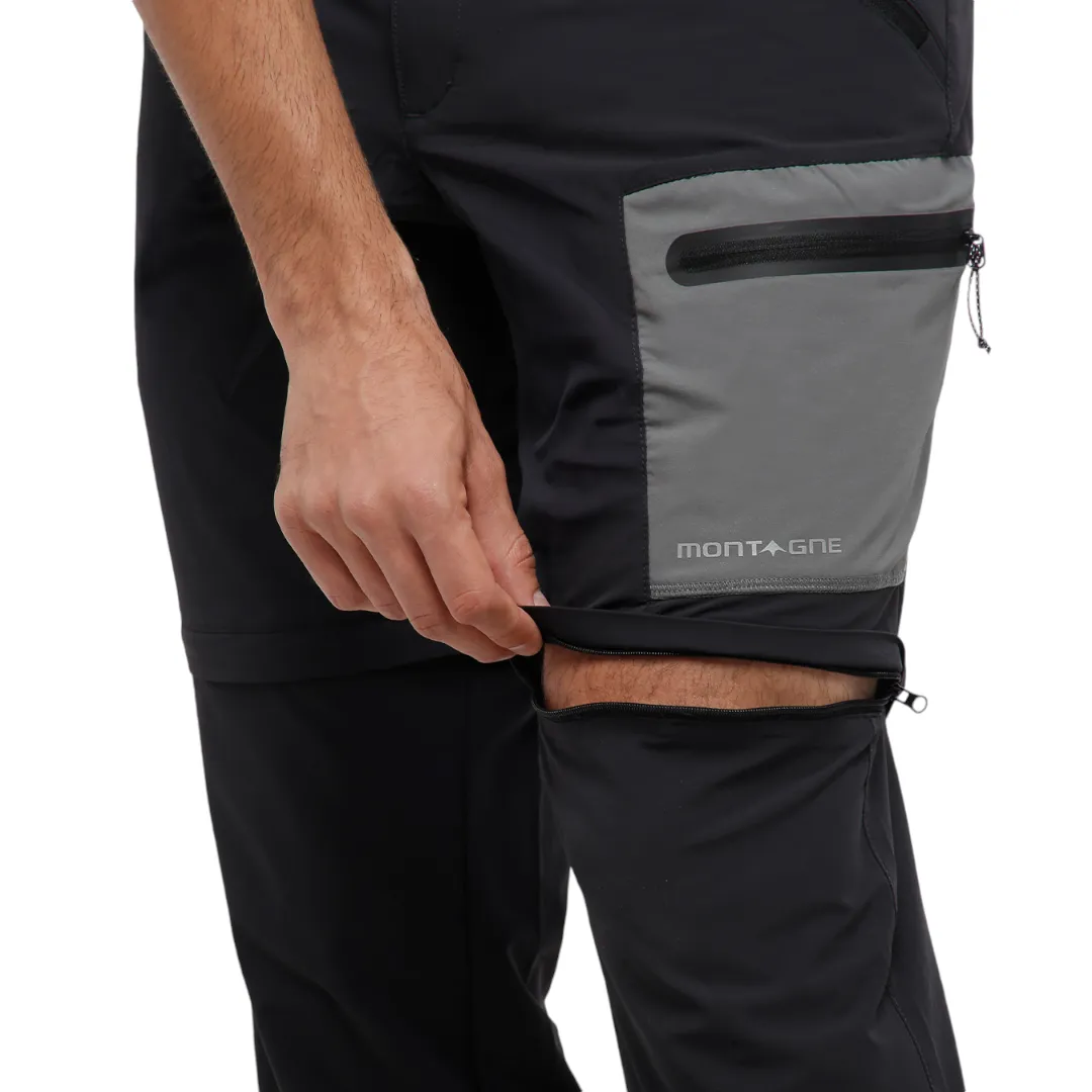 Pantalon Montagne Rex Trekking Desmontable Negro